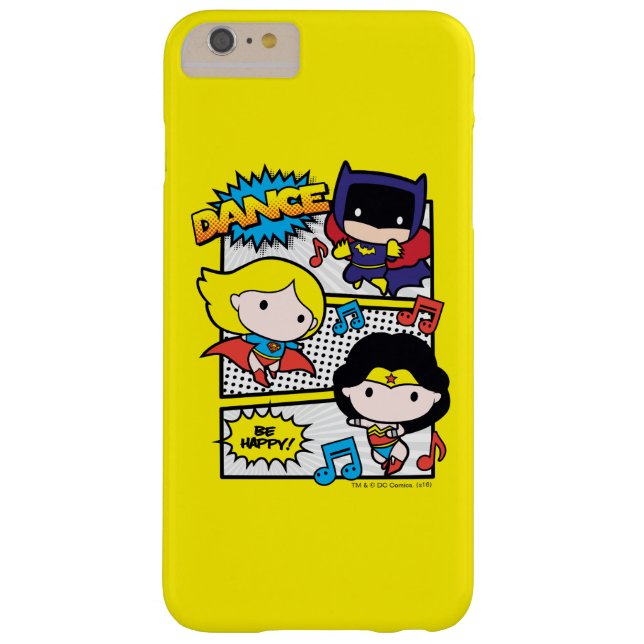Funda De Case-Mate Para iPhone Chibi Heroes Dancing (Reverso)
