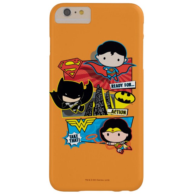 Funda De Case-Mate Para iPhone ¡Chibi Heroes Preparado Para La Acción! (Reverso)