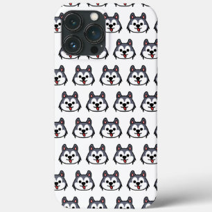 Funda Para iPhone 13 Pro Max Chibi Husky patern - estilo de perro de dibujos an