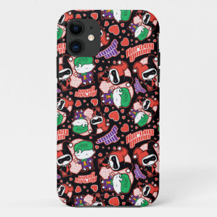 title_seo2 Chibi Joker and Harley Heart Pattern