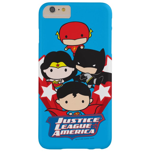 Funda De Case-Mate Para iPhone Chibi Justice League of America Stars (Reverso)