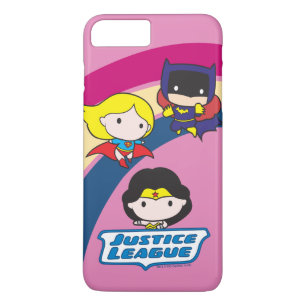 Funda Para iPhone 8 Plus/7 Plus Chibi Justice League Rainbow