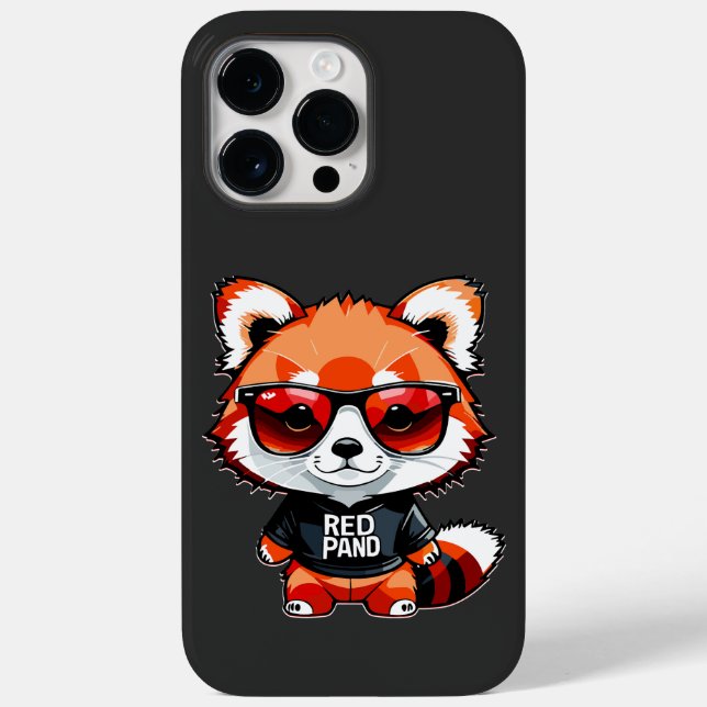 Funda De Case-Mate Para iPhone Chibi Red Panda Cub (Reverso )
