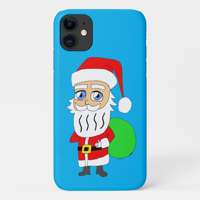 Funda De Case-Mate Para iPhone Chibi Santa Claus (Reverso)