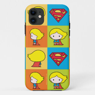 Funda Para iPhone 11 Chibi Supergirl Character Turnaround