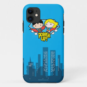 Funda Para iPhone 11 ¡Chibi Superman & Chibi Supergirl Power Up!