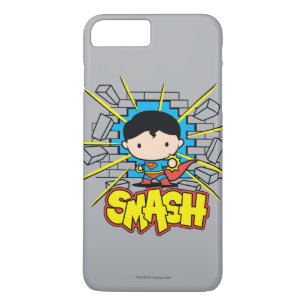 Funda Para iPhone 8 Plus/7 Plus Chibi Superman huele a través de la pared de ladri