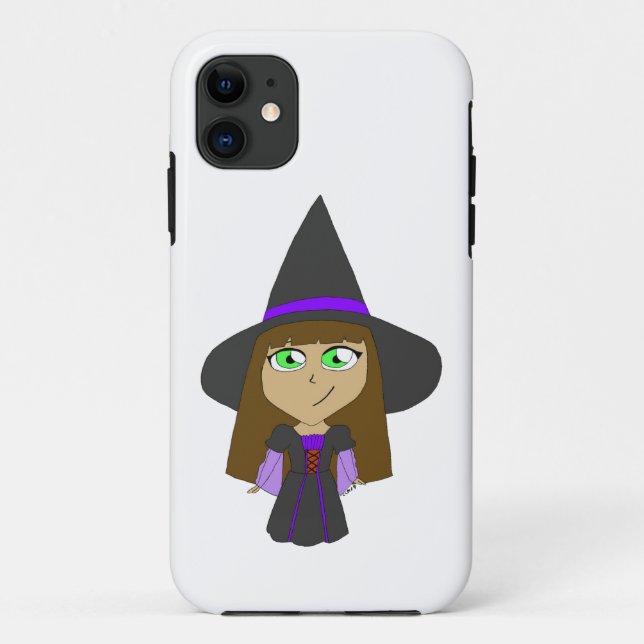 Funda De Case-Mate Para iPhone chibi witch (Reverso)