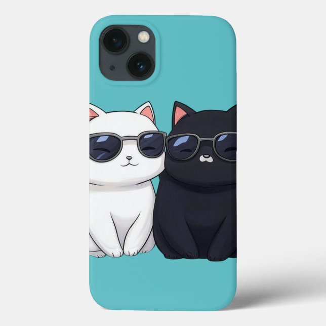 Funda De Case-Mate Para iPhone Chic Cat Duo (Reverso)