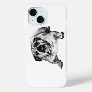 Funda Para iPhone 15 Chic de bulldog sombreado