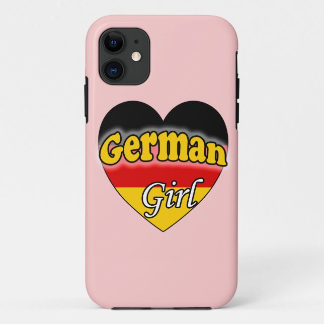 Funda De Case-Mate Para iPhone Chica alemán (Reverso)