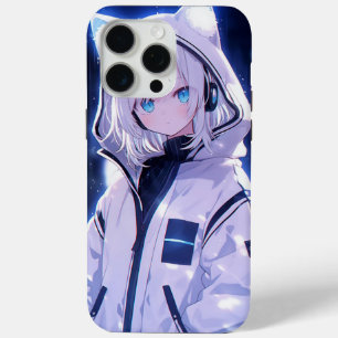 Funda Para iPhone 15 Pro Max Chica Anime Cyberpunk Neon Pulse