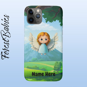 Funda Para iPhone 11 Pro Chica Celestial Cute Angel Adorable Personalizado 