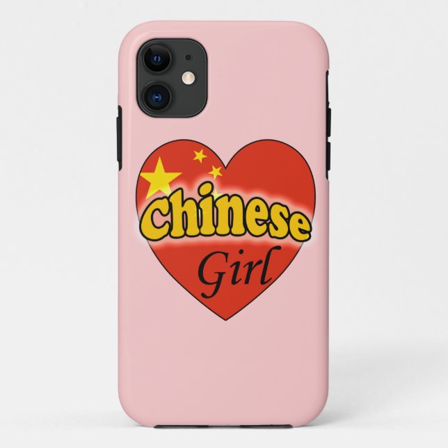 Funda De Case-Mate Para iPhone Chica chino (Reverso)