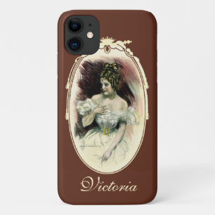 Funda Para iPhone 11 Chica Christy Vintage, Retrato Antiguo de Novia
