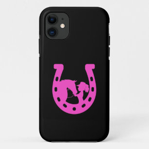 Funda Para iPhone 11 Chica con herradura y Gorra occidental herradura r