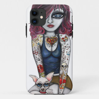 Funda Para iPhone 11 Chica con la chihuahua