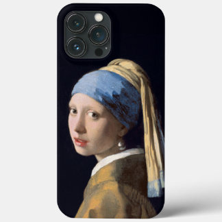 Funda Para iPhone 13 Pro Max Chica con perlas de 1665 Johannes Vermeer