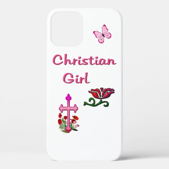 Funda De Case-Mate Para iPhone Chica cristiana  (Reverso )