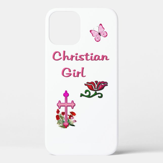 Funda De Case-Mate Para iPhone Chica cristiana  (Reverso )