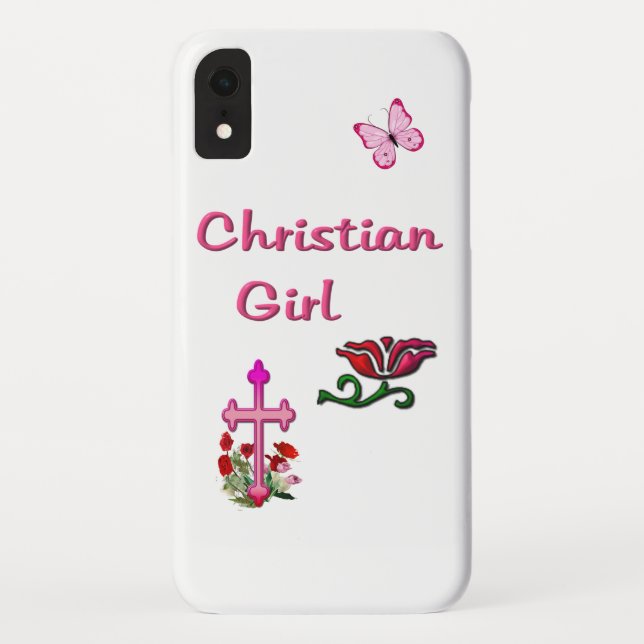 Funda De Case-Mate Para iPhone Chica cristiana  (Reverso)