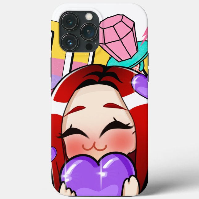 Funda De Case-Mate Para iPhone Chica Cute Anime (Reverso )