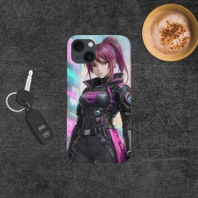 Funda De Case-Mate Para iPhone Chica Cyberpunk (Subido por el creador)