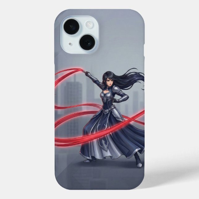 Funda De Case-Mate Para iPhone Chica de Anime (Reverso )