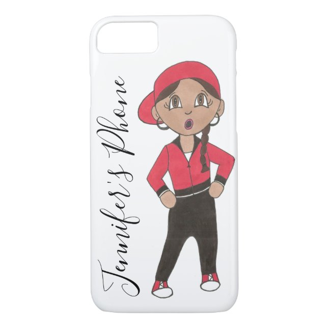 Funda De Case-Mate Para iPhone Chica de baile hip-hop personalizado Hiphop (Reverso)