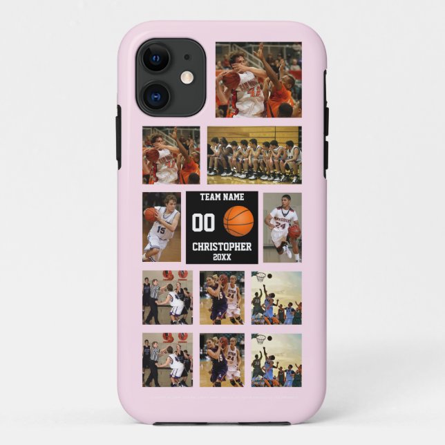 Funda De Case-Mate Para iPhone Chica de baloncesto personalizado (Reverso)