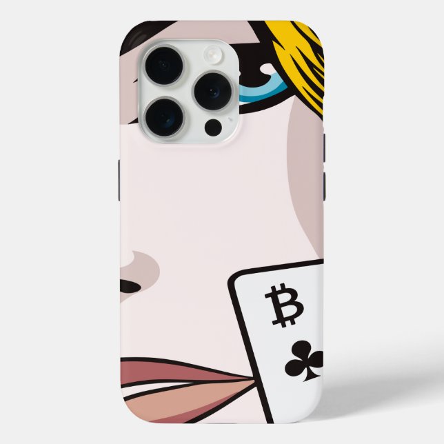 Funda De Case-Mate Para iPhone Chica de Bitcoin (Reverso )