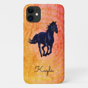Funda Para iPhone 11 Chica de caballos