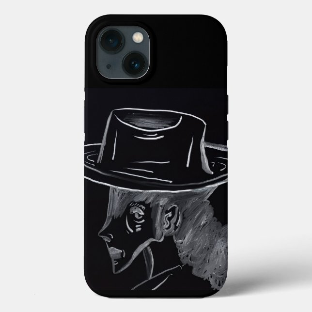 Funda De Case-Mate Para iPhone Chica de Campo Contemplando Funda para IPhone (Reverso )