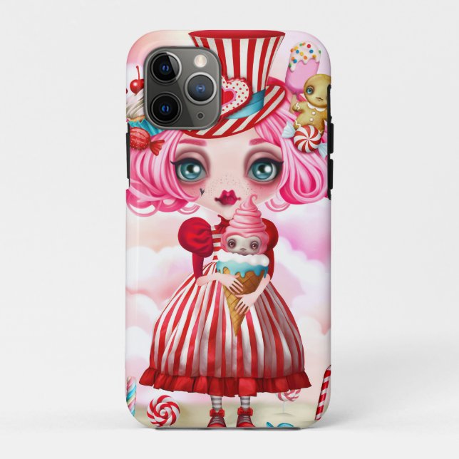 Funda De Case-Mate Para iPhone Chica de Caramelo (Reverso)