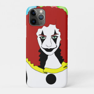 Funda Para iPhone 11 Pro Chica de Circus Clown espectáculo de terror arte d
