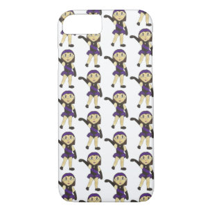 Funda Para iPhone 8/7 Chica de disfraces púrpura de danza de jazz recita