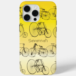 title_seo2 Chica de época Retro Bicicleta de Ombre Amarillo