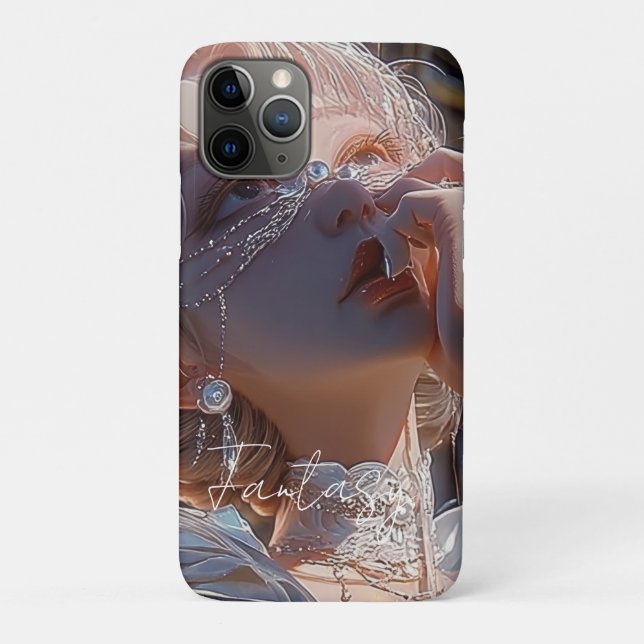 Funda De Case-Mate Para iPhone Chica de fantasía oscura / Estética (Reverso)
