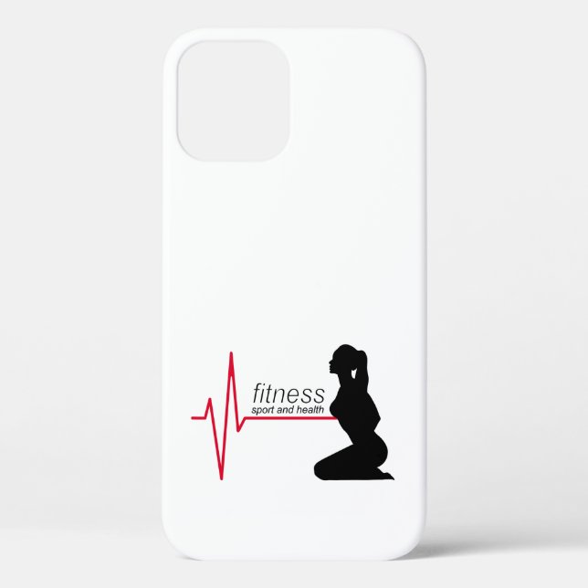 Funda De Case-Mate Para iPhone Chica de fitness (Reverso )