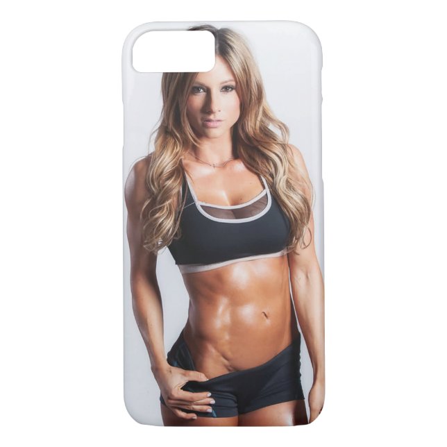 Funda De Case-Mate Para iPhone Chica de Fitness femenino caliente (Reverso)