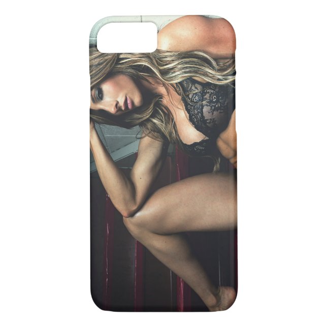 Funda De Case-Mate Para iPhone Chica de Fitness femenino caliente (Reverso)