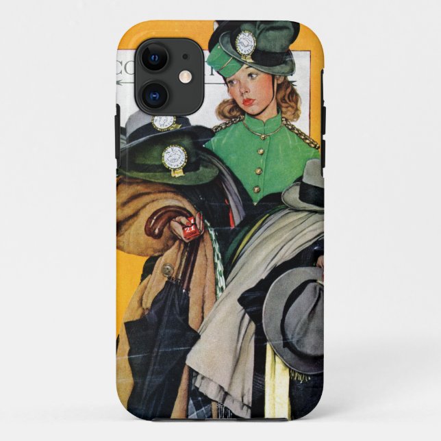 Funda De Case-Mate Para iPhone Chica de Hatcheck (Reverso)