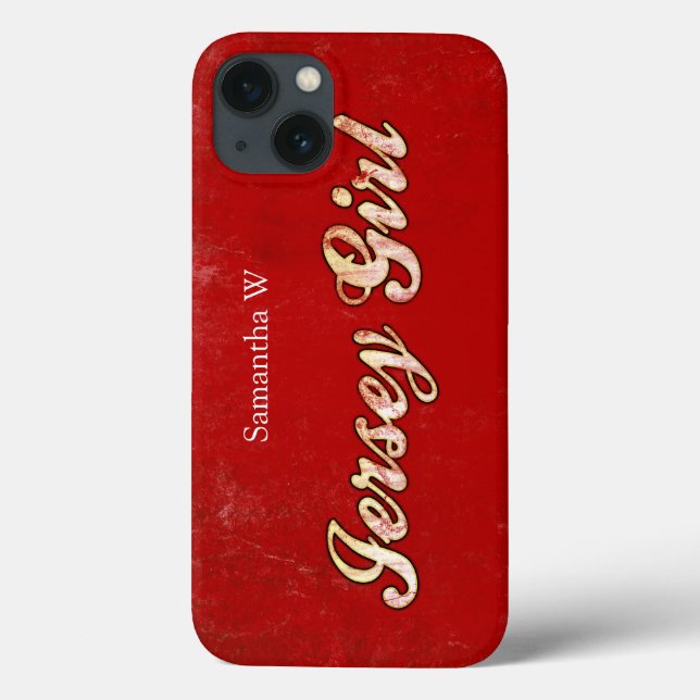 Funda De Case-Mate Para iPhone Chica de Jersey (Reverso)