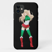 Chica de la bandera de Manga del italiano de