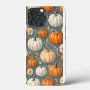 Funda Para iPhone 13 Pro Chica de la calabaza de la flor de otoño Mujeres
