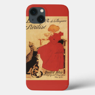 Funda Para iPhone 13 Chica de la leche de Vingeanne con los gatos