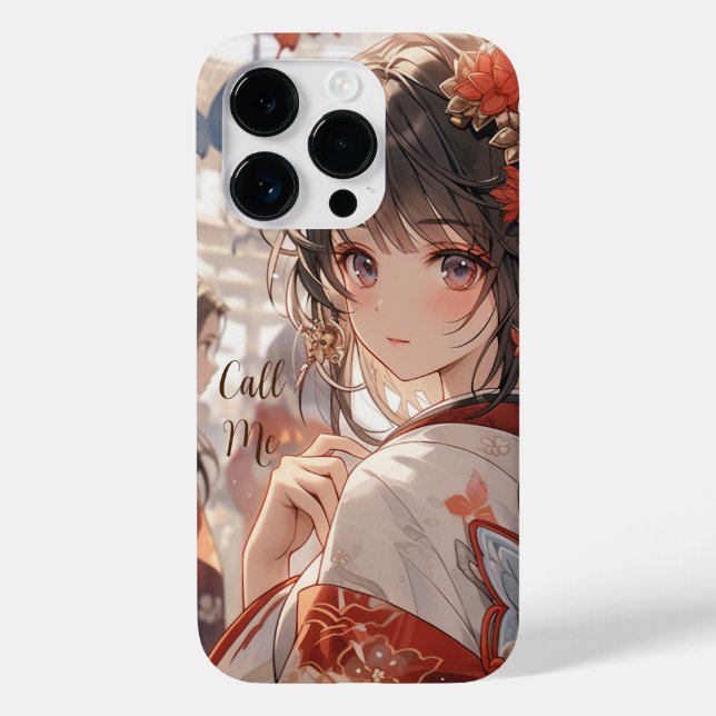 Funda De Case-Mate Para iPhone Chica de mariposa (Reverso )