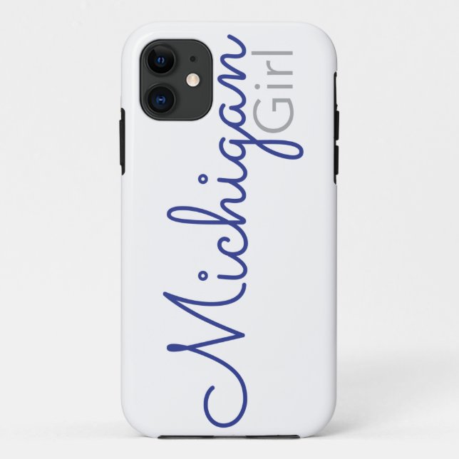 Funda De Case-Mate Para iPhone Chica de Michigan (Reverso)