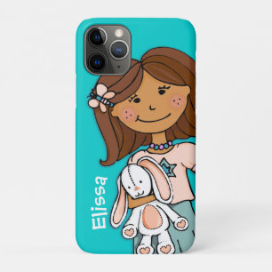 Funda Para iPhone 11 Pro Chica de nombre cuddle caja de iphone de melocotón