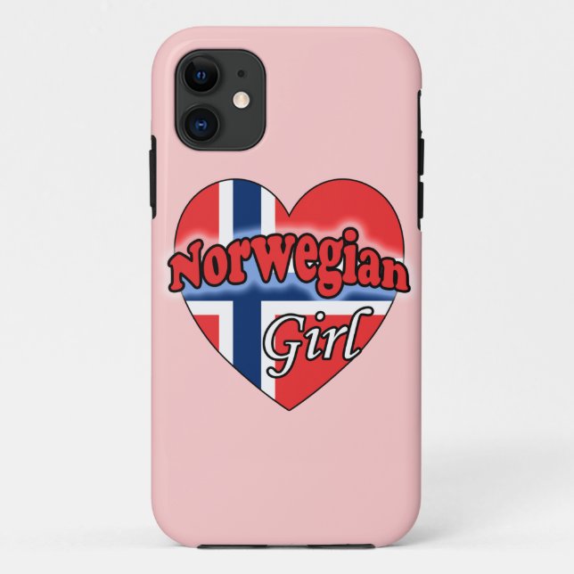 Funda De Case-Mate Para iPhone Chica de Noruega (Reverso)